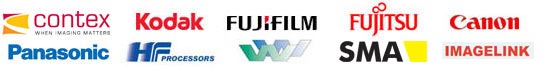 Our partners: Contex, Kodak, Fujifilm, Fujitsu, Canon, Imagelink